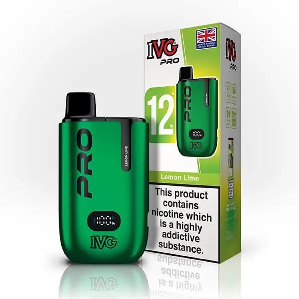  Lemon Lime IVG Pro 10K Prefilled Pod Vape Kit
