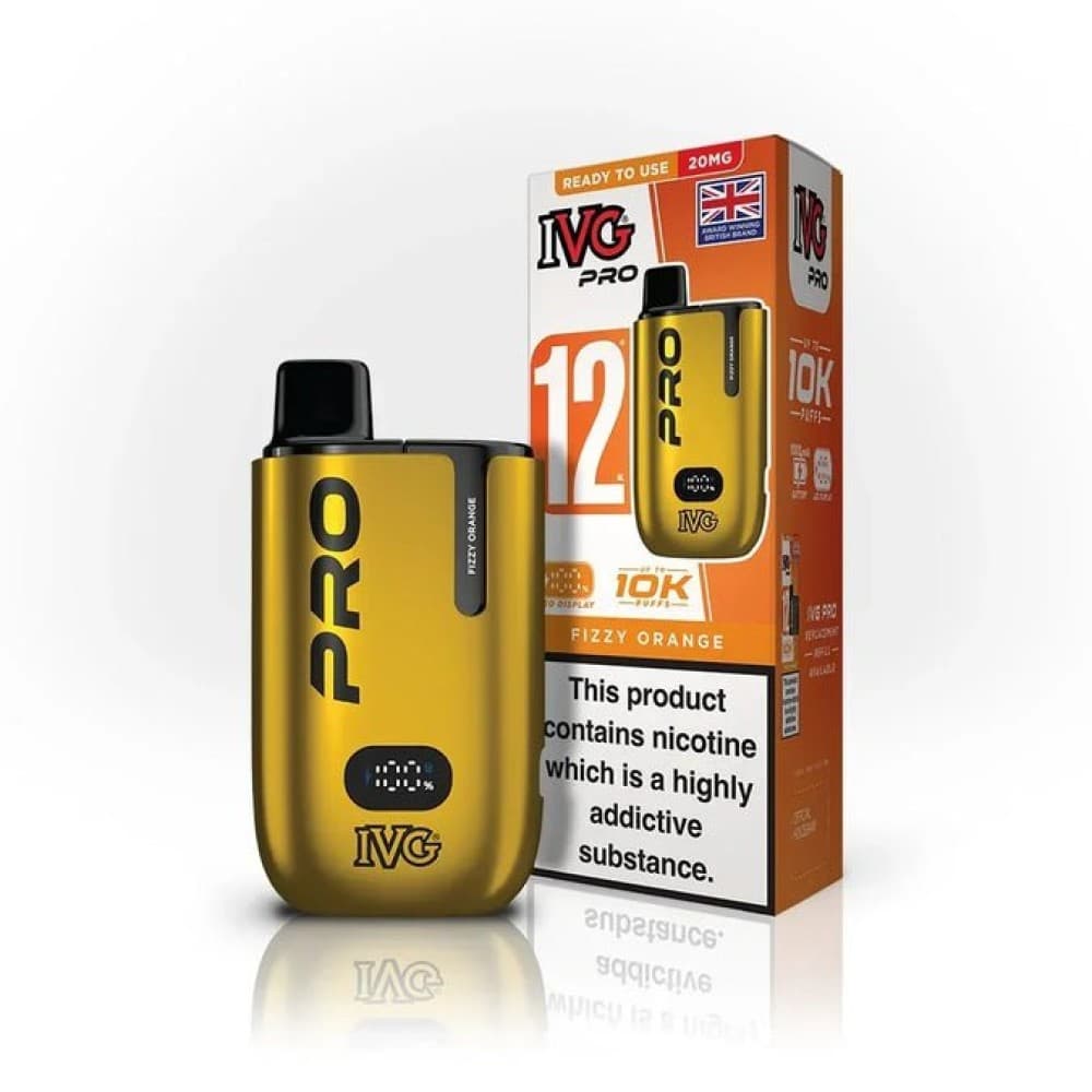  Fizzy Orange *New* IVG Pro 10K Prefilled Pod Vape Kit