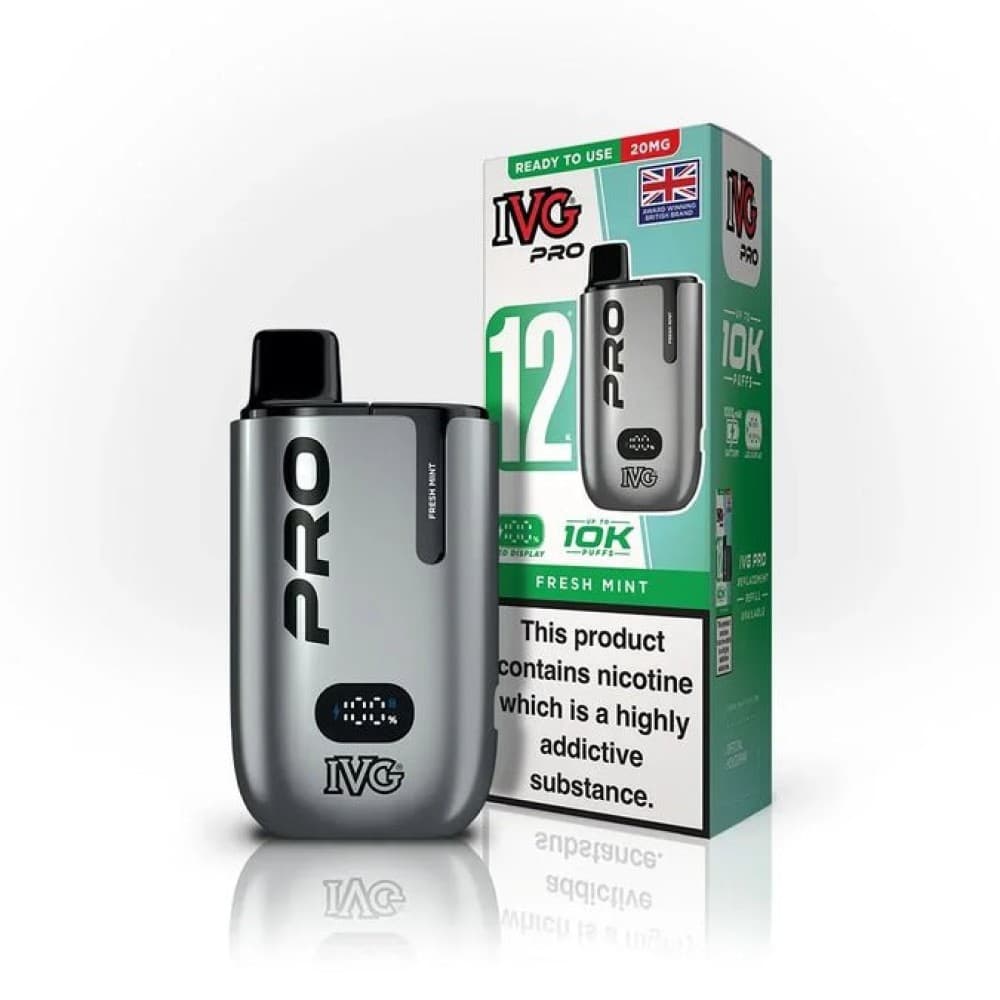  Fresh Mint *New* IVG Pro 10K Prefilled Pod Vape Kit