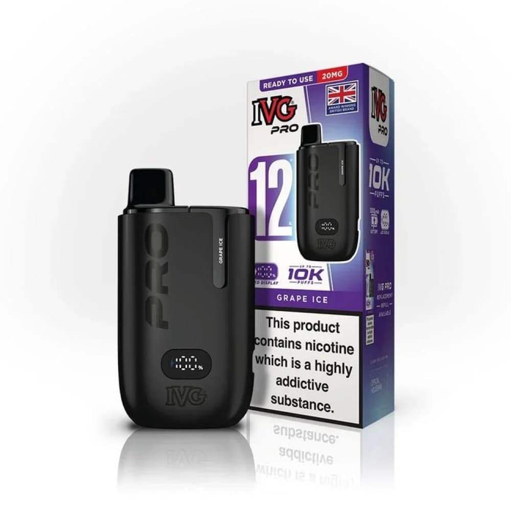  Grape Ice *New* IVG Pro 10K Prefilled Pod Vape Kit