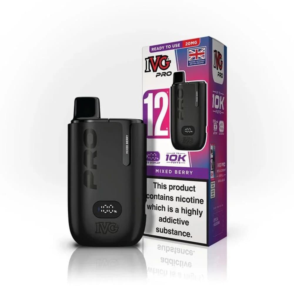  Mixed Berry *New* IVG Pro 10K Prefilled Pod Vape Kit