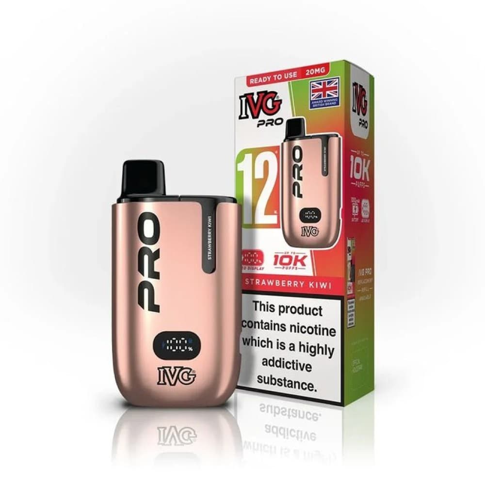  Strawberry Kiwi *New* IVG Pro 10K Prefilled Pod Vape Kit