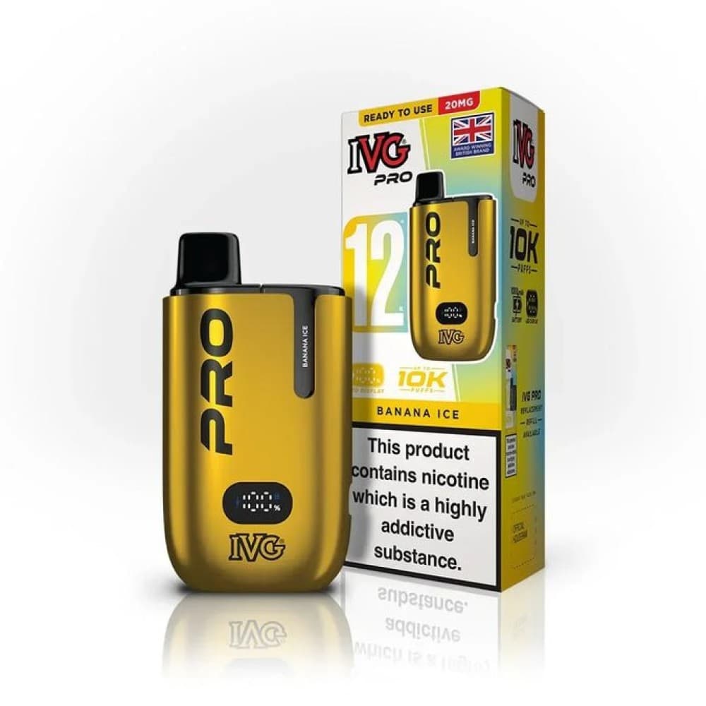  Banana Ice IVG Pro 10K Prefilled Pod Vape Kit