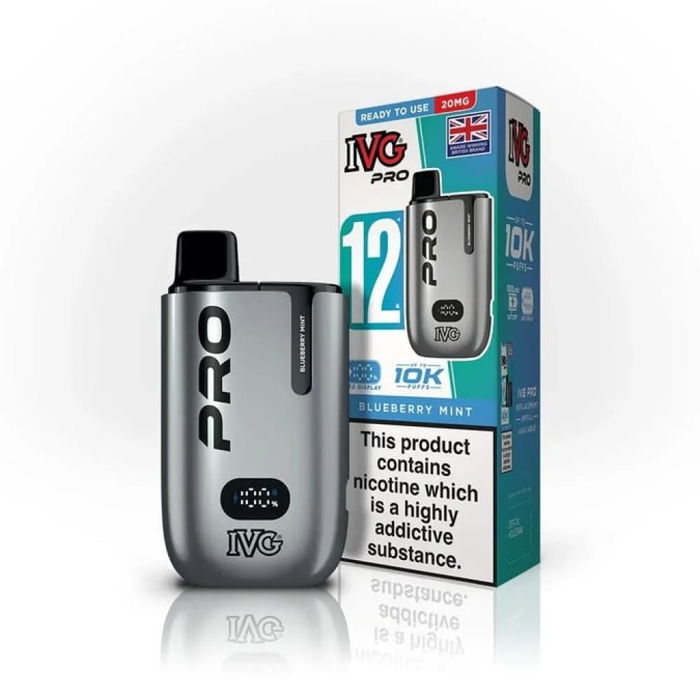  Blueberry Mint IVG Pro 10K Prefilled Pod Vape Kit