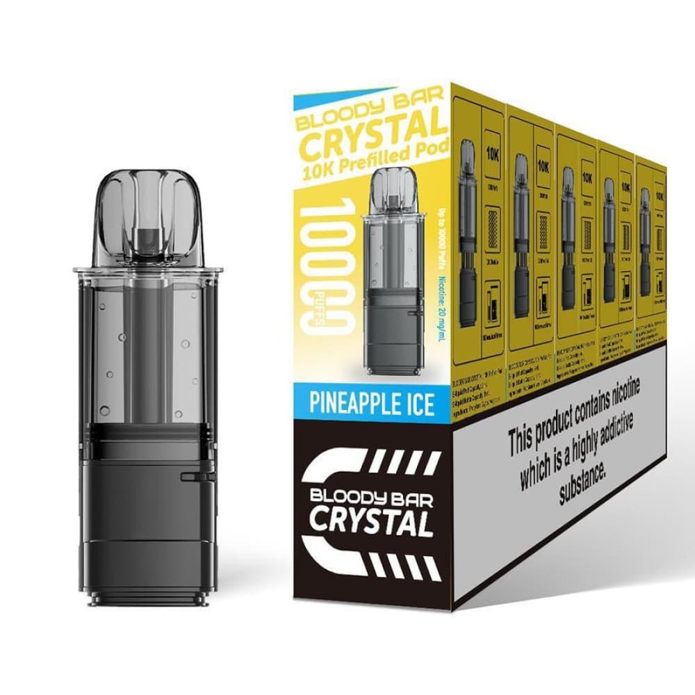  Pineapple Ice Bloody Bar Crystal 10k Replacement Pods Pack of 5