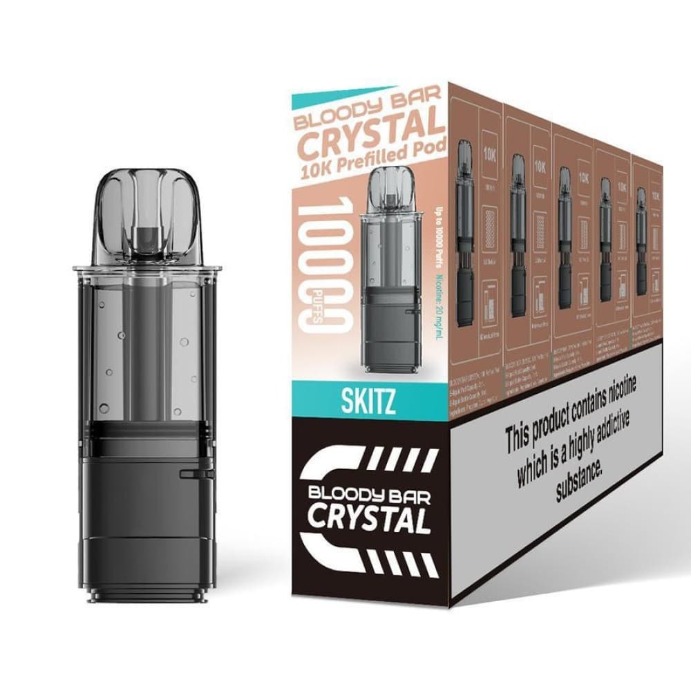  Skitz Bloody Bar Crystal 10k Replacement Pods Pack of 5