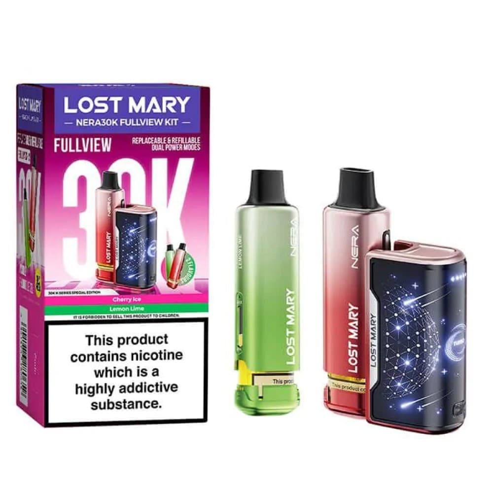  Special Edition *New* Lost Mary Nera 30K Prefilled Pod Vape Kit - Pack of 5
