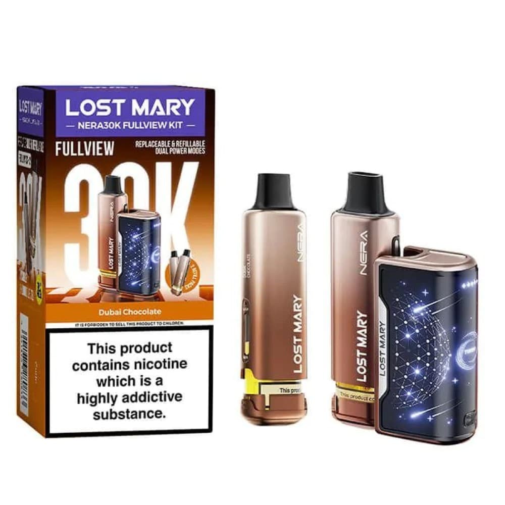  Dubai Chocolate *New* Lost Mary Nera 30K Prefilled Pod Vape Kit - Pack of 5