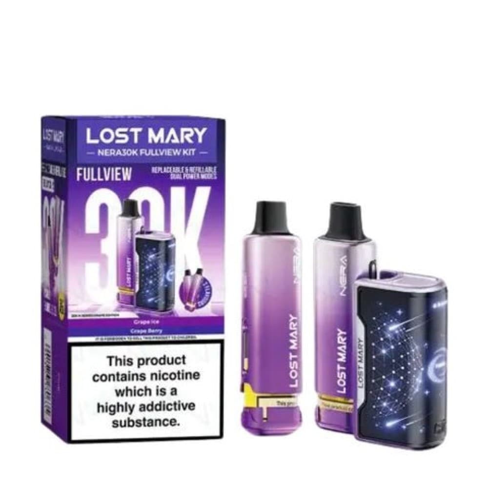  Grape Edition *New* Lost Mary Nera 30K Prefilled Pod Vape Kit - Pack of 5