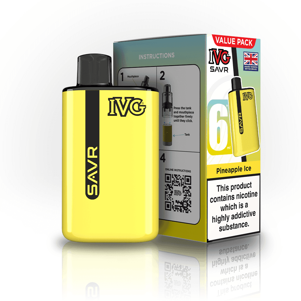  Pineapple Ice IVG SAVR 3000 Disposable Vape Box of 5