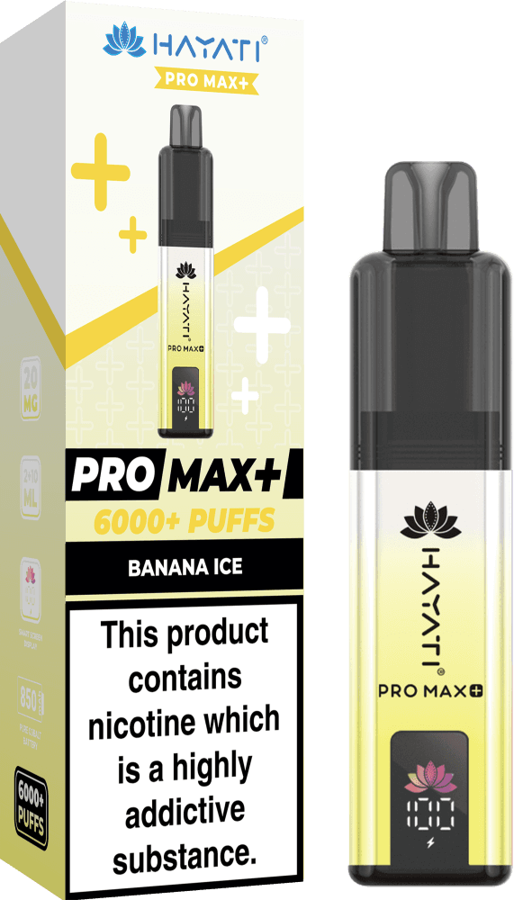 Banana Ice Hayati Pro Max+ 6000 Prefilled Pod Vape Kit