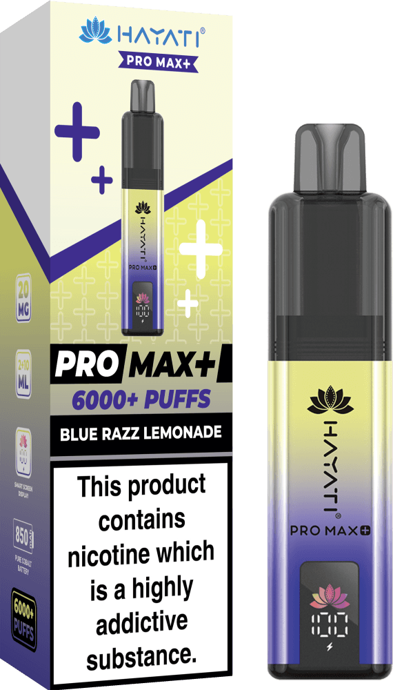  Blue Razz Lemonade Hayati Pro Max+ 6000 Prefilled Pod Vape Kit