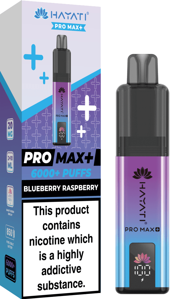  Blueberry Raspberry Hayati Pro Max+ 6000 Prefilled Pod Vape Kit