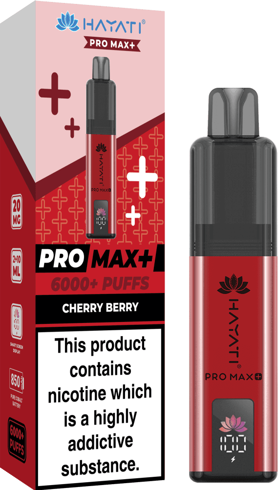  Cherry Berry Hayati Pro Max+ 6000 Prefilled Pod Vape Kit