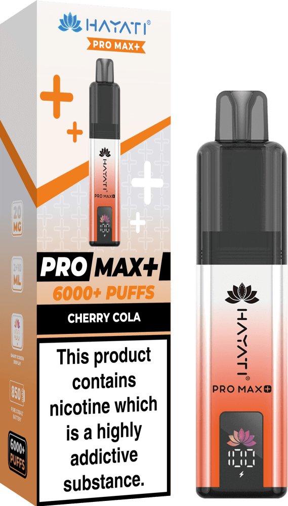  Cherry Cola Hayati Pro Max+ 6000 Prefilled Pod Vape Kit