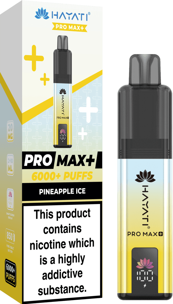  Pineapple Ice Hayati Pro Max+ 6000 Prefilled Pod Vape Kit