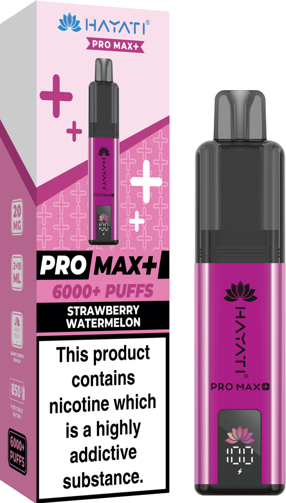  Strawberry Watermelon Hayati Pro Max+ 6000 Prefilled Pod Vape Kit