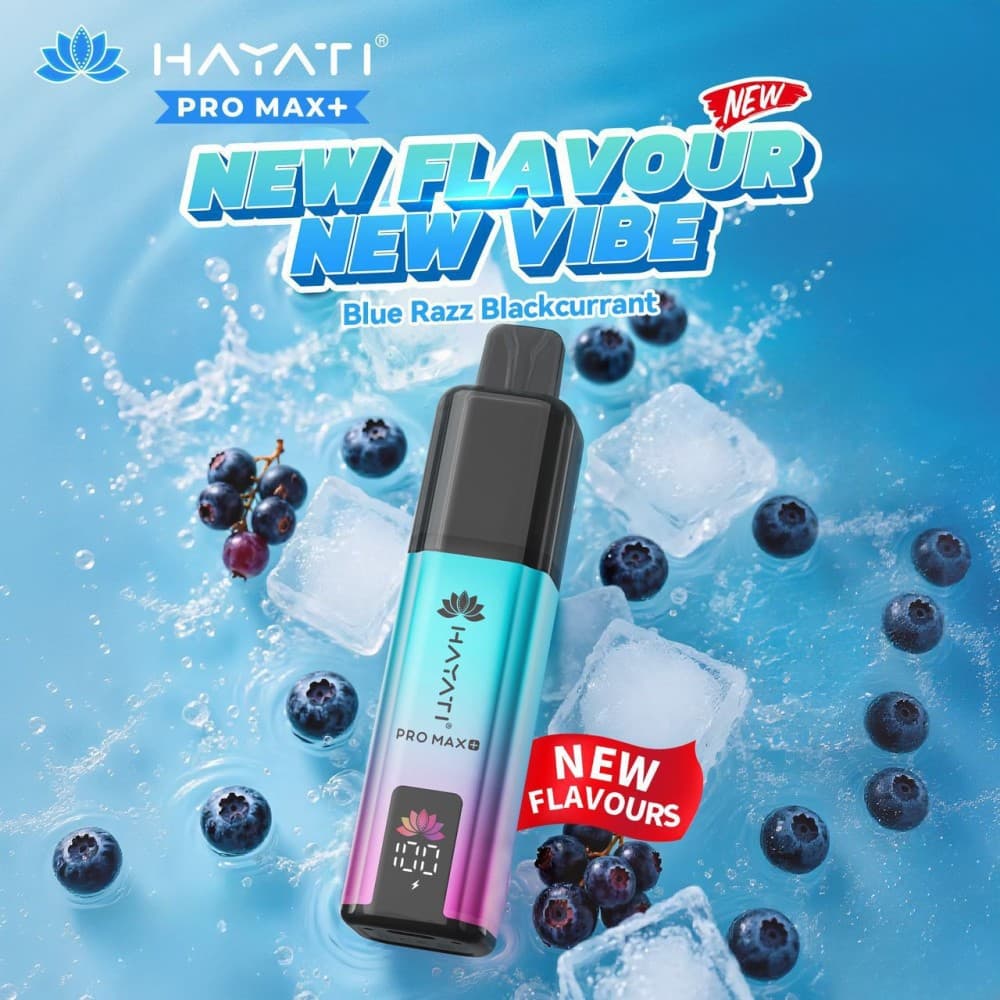  Blue Razz Blackcurrant Hayati Pro Max+ 6000 Prefilled Pod Vape Kit