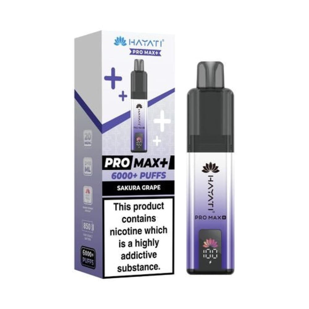  Sakura Grape Hayati Pro Max+ 6000 Prefilled Pod Vape Kit