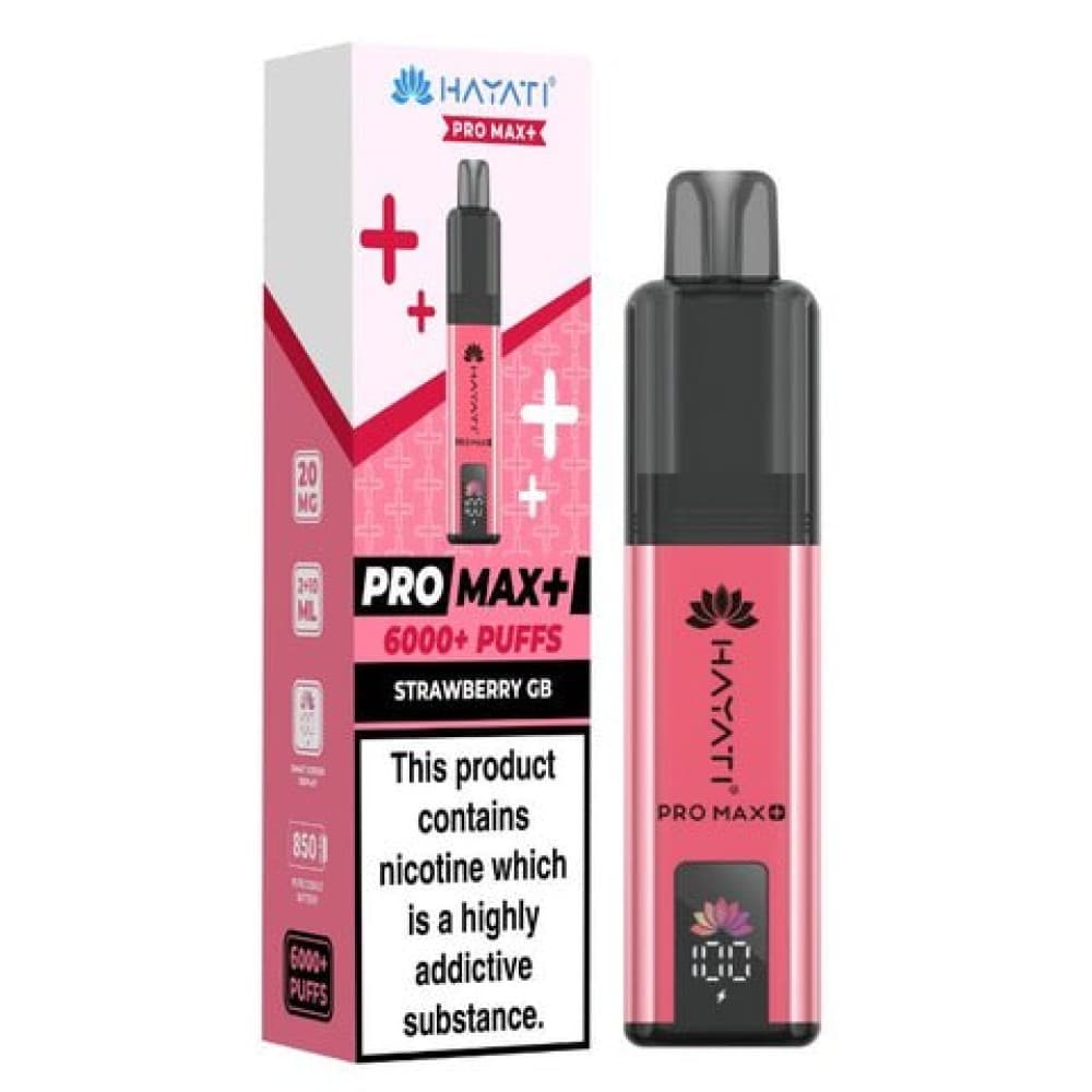  Strawberry GB Hayati Pro Max+ 6000 Prefilled Pod Vape Kit