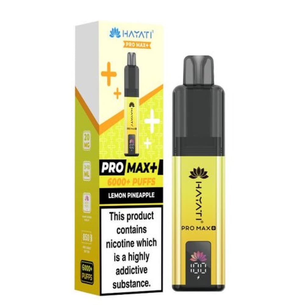  Lemon Pineapple Hayati Pro Max+ 6000 Prefilled Pod Vape Kit