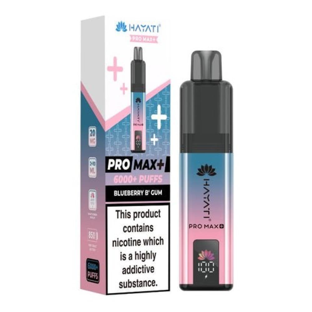  Blueberry Bubblegum Hayati Pro Max+ 6000 Prefilled Pod Vape Kit