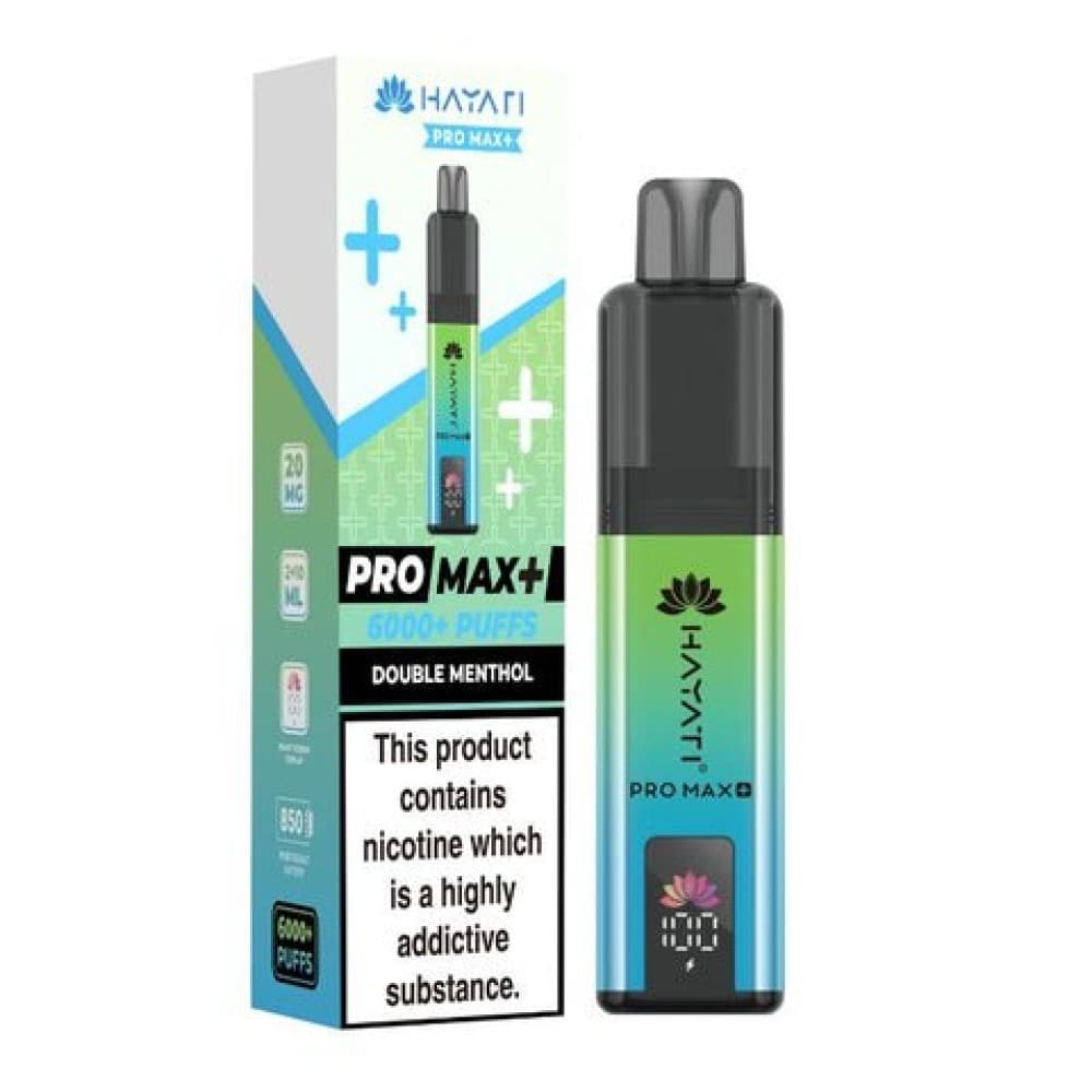  Double Menthol Hayati Pro Max+ 6000 Prefilled Pod Vape Kit