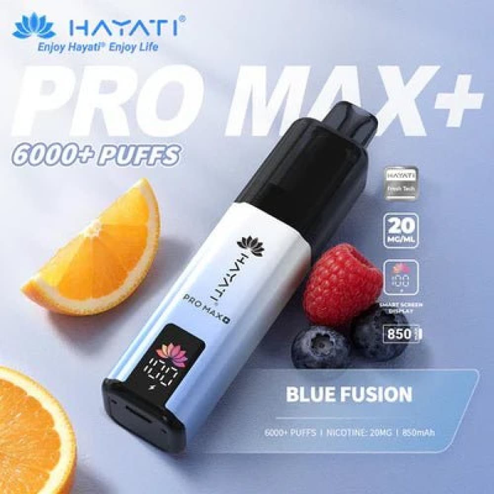  Blue Fusion *New* Hayati Pro Max+ 6000 Prefilled Pod Vape Kit