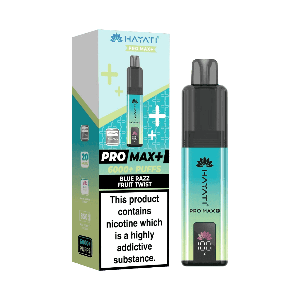  Blue Razz Fruit Twist *New* Hayati Pro Max+ 6000 Prefilled Pod Vape Kit