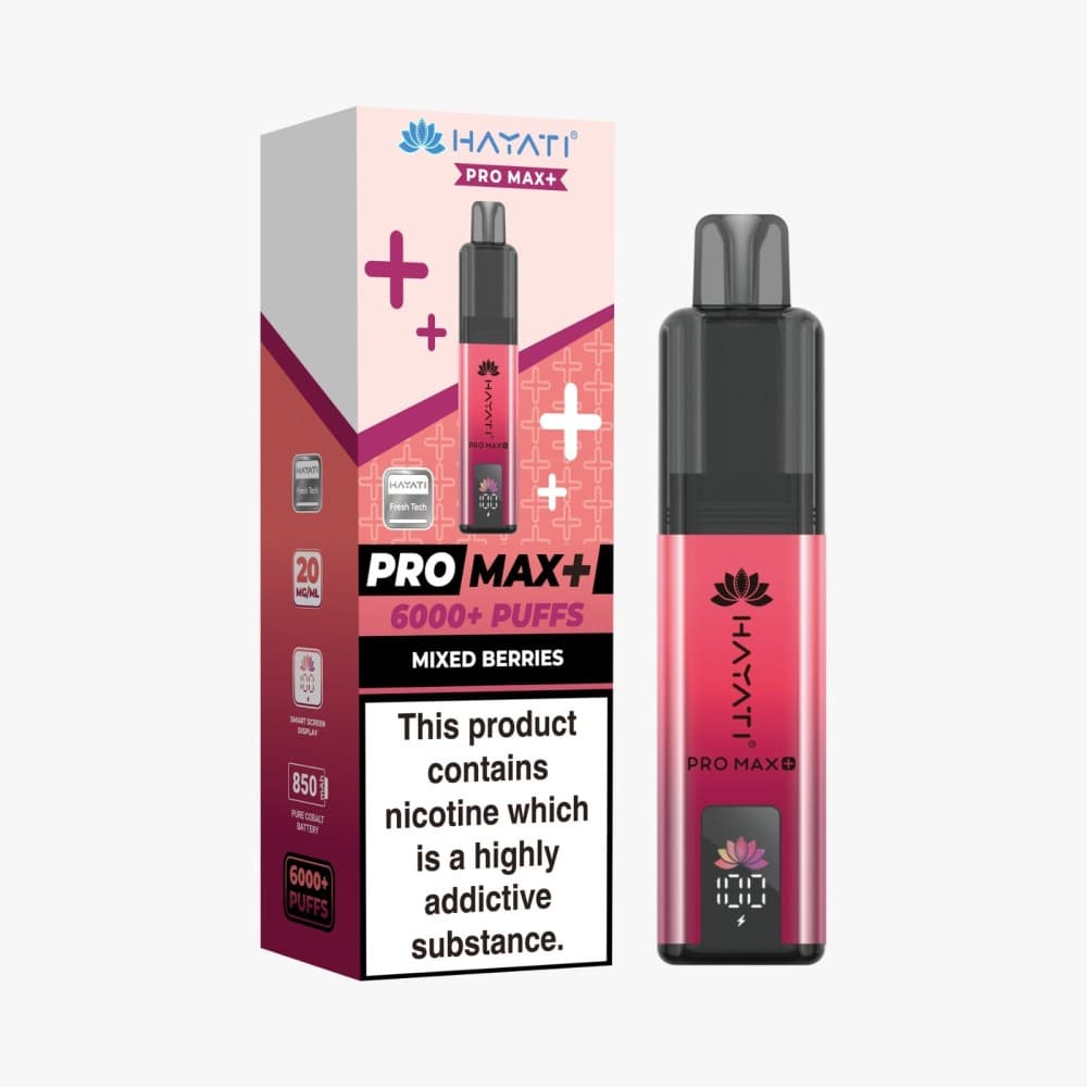  Mixed Berries *New* Hayati Pro Max+ 6000 Prefilled Pod Vape Kit