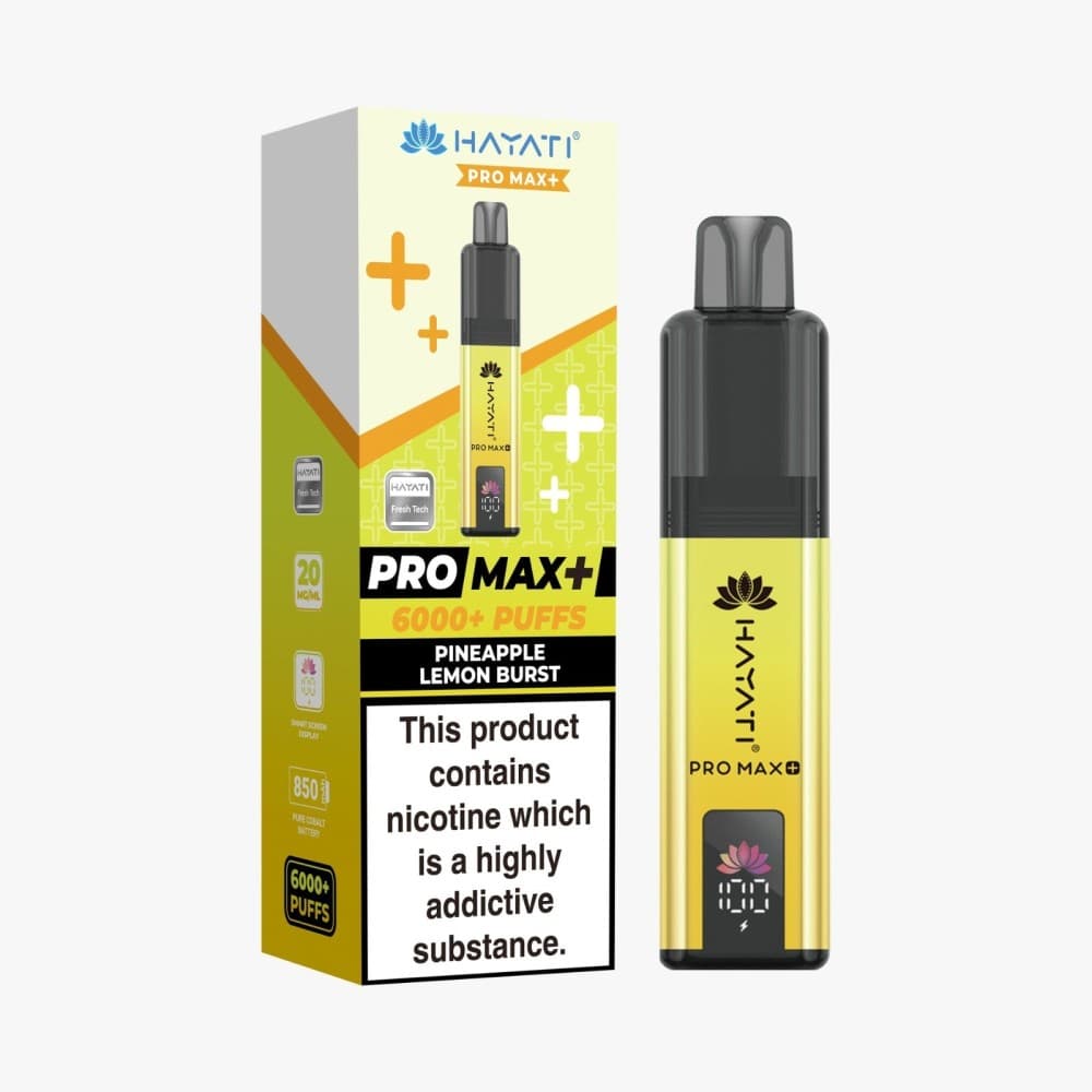  Pineapple Lemon Burst *New* Hayati Pro Max+ 6000 Prefilled Pod Vape Kit