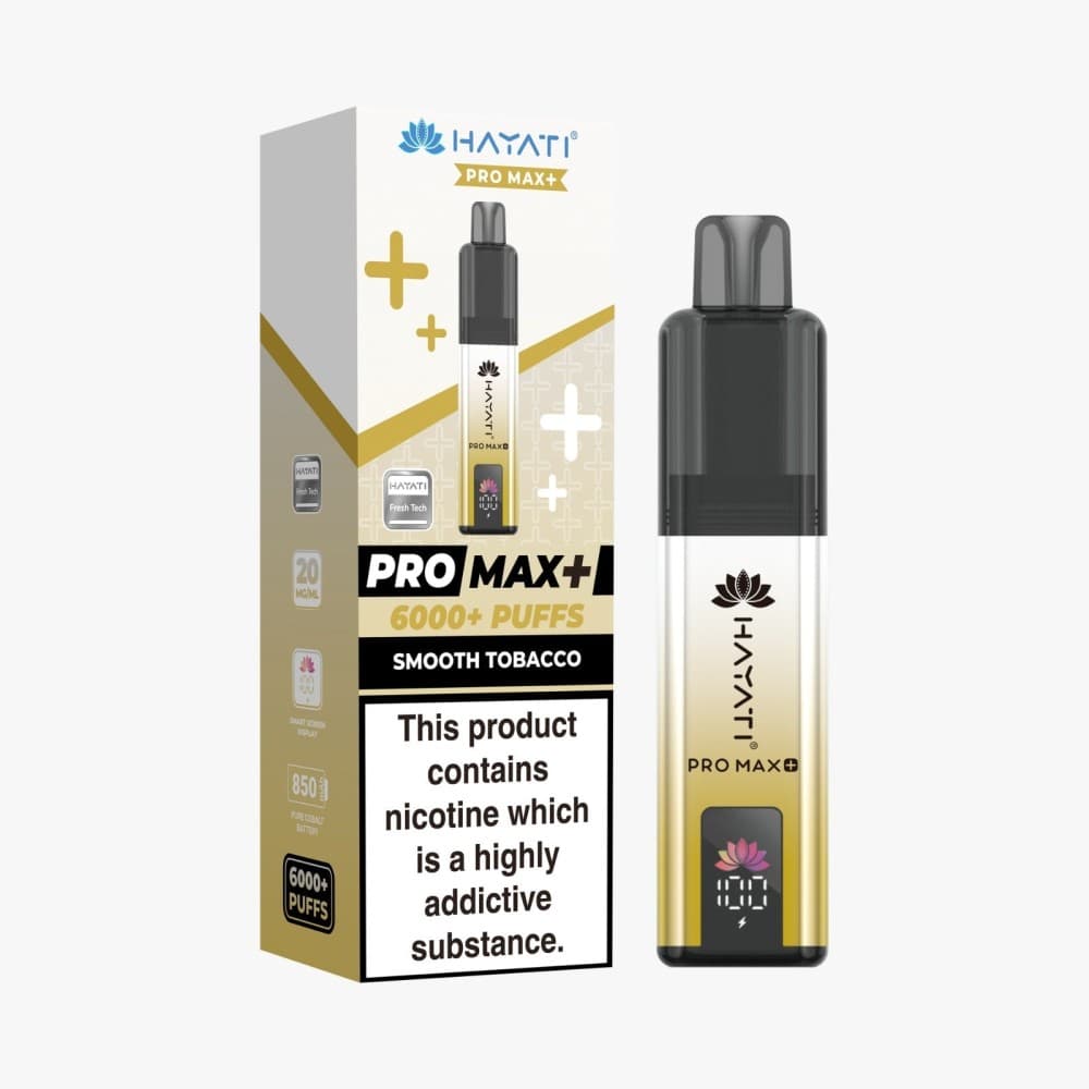  Smooth Tobacco *New* Hayati Pro Max+ 6000 Prefilled Pod Vape Kit