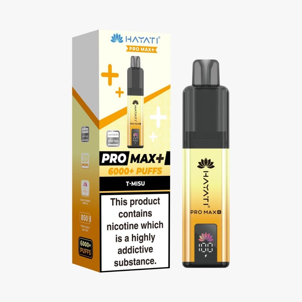  T-Misu *New* Hayati Pro Max+ 6000 Prefilled Pod Vape Kit