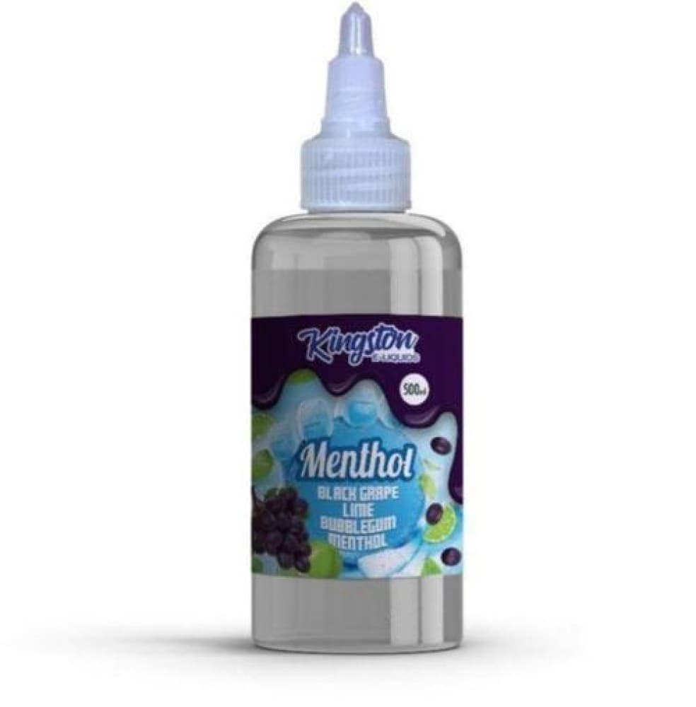  Black Grape lime Bubblegum Menthol Kingston E-liquids Menthol 500ml Shortfill