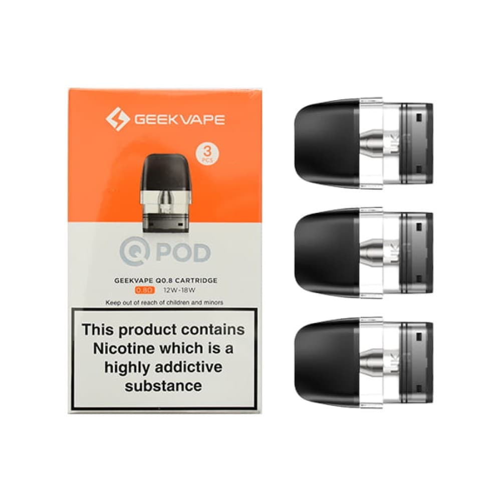  0.8 Ohm Geekvape Sonder Q Replacement Pods - (Pack of 3)
