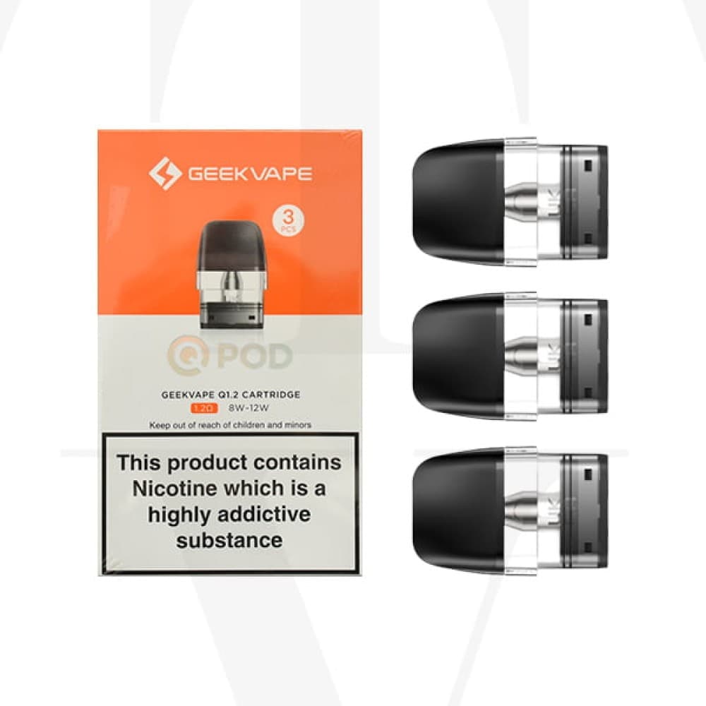  1.2 Ohm Geekvape Sonder Q Replacement Pods - (Pack of 3)