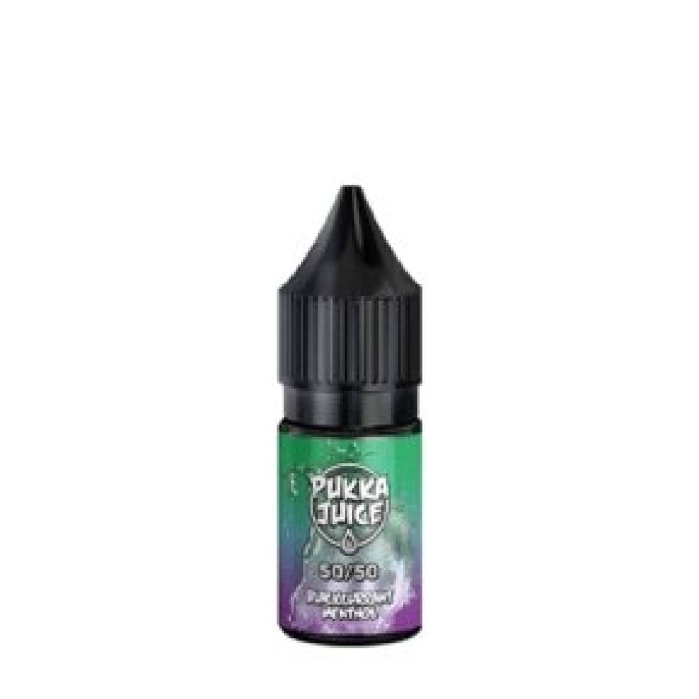  12mg / Blackcurrant Menthol Pukka 50/50 10ML Eliquid - Pack of 10