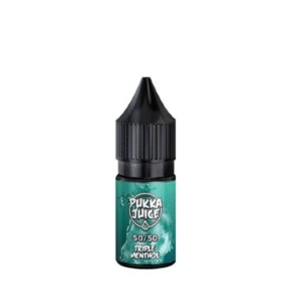  12mg / Triple Menthol Pukka 50/50 10ML Eliquid - Pack of 10