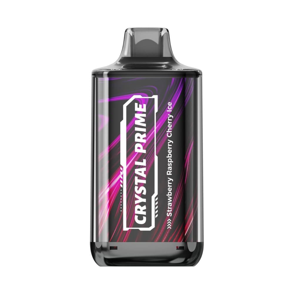  Strawberry Raspberry Cherry Ice 0mg Crystal Prime Deluxe 18000 Disposable Vape Box of 10