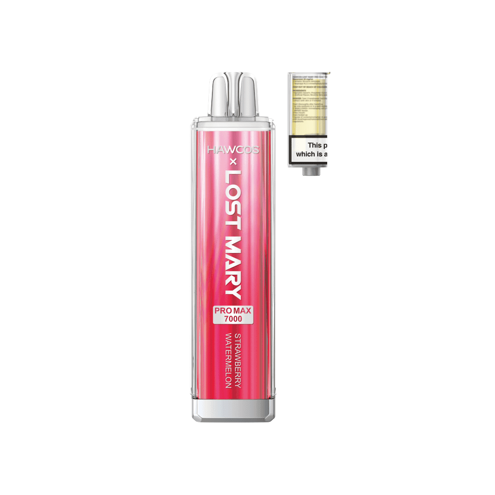  Strawberry Watermelon Lost Mary x Hawcos Pro Max 7000 Prefilled Pod Vape - Box of 10