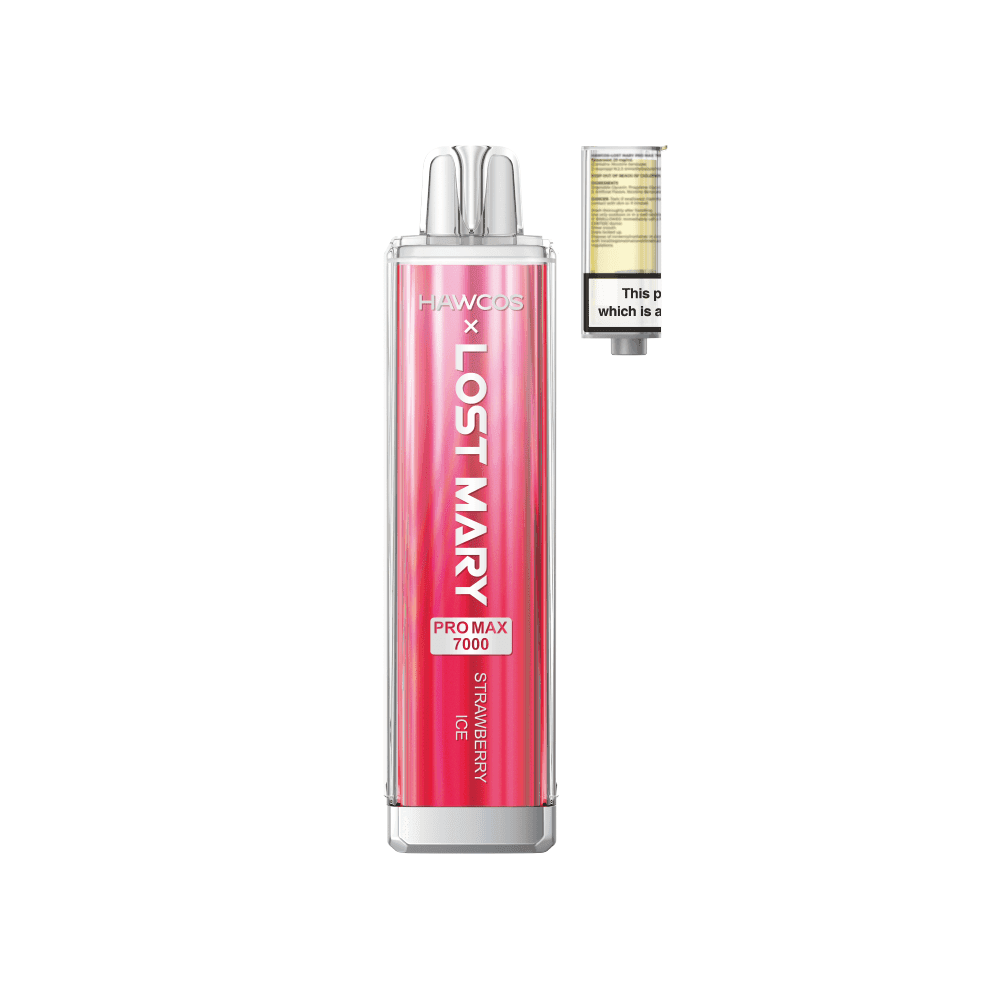  Strawberry Ice Lost Mary x Hawcos Pro Max 7000 Prefilled Pod Vape - Box of 10