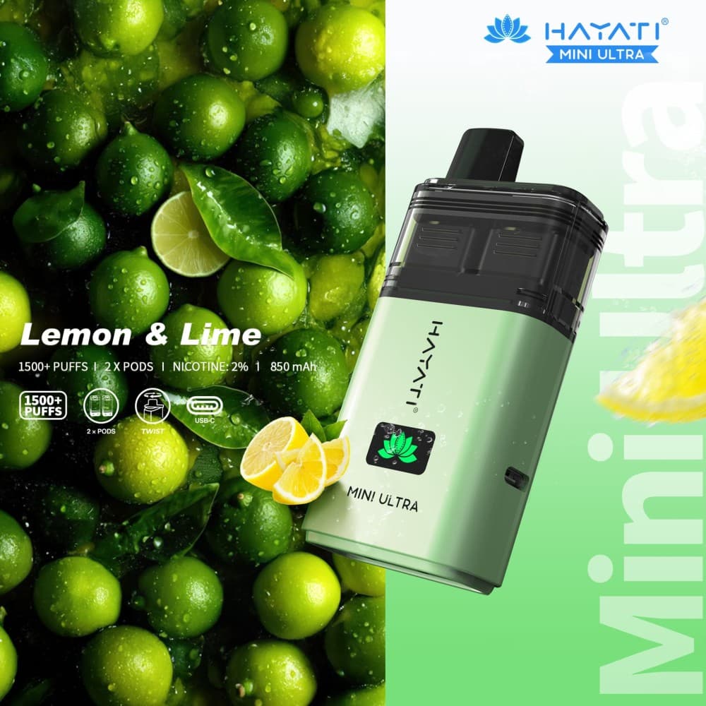  Lemon & Lime Hayati Mini Ultra 1500 Disposable Vape