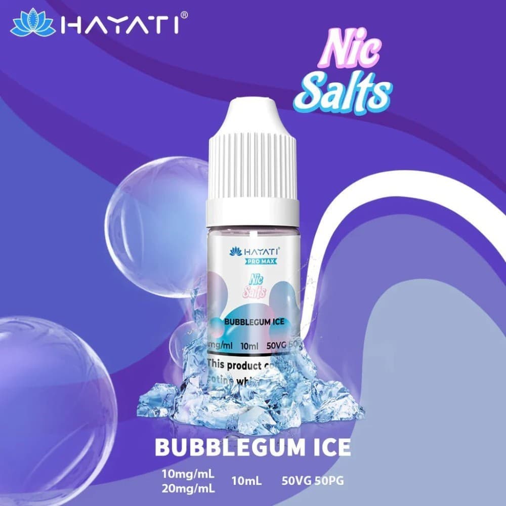 Bubblegum Ice / 20mg Hayati Pro Max Nic Salts 10ml