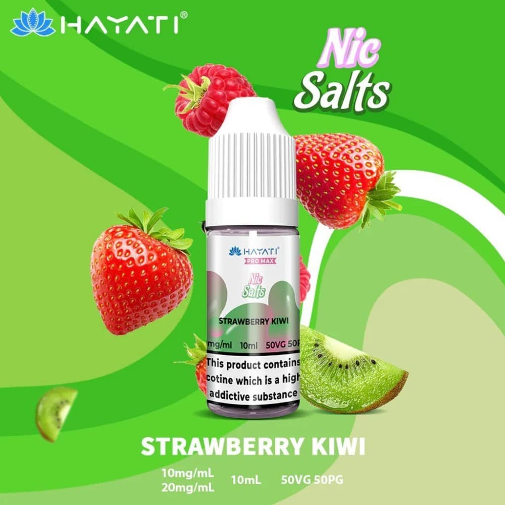  Strawberry Kiwi / 20mg Hayati Pro Max Nic Salts 10ml