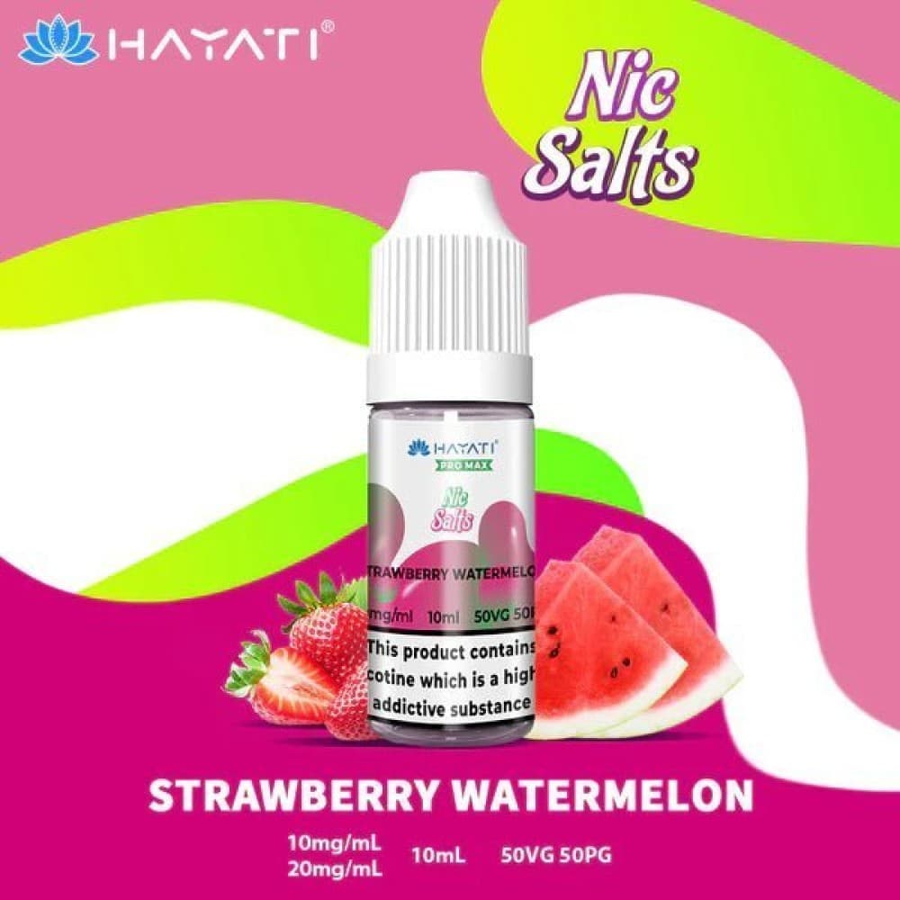  Strawberry Watermelon / 20mg Hayati Pro Max Nic Salts 10ml