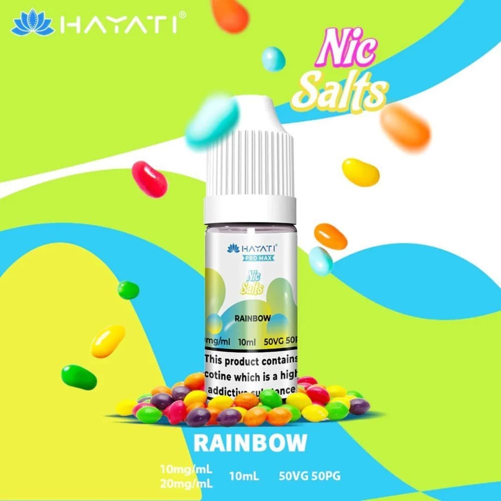  Rainbow / 20mg Hayati Pro Max Nic Salts 10ml