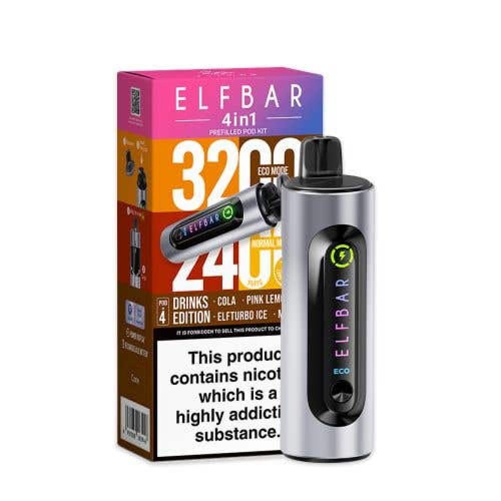  Drinks Edition Elf Bar 4-in-1 3200 Prefilled Pod Kit - Box of 5