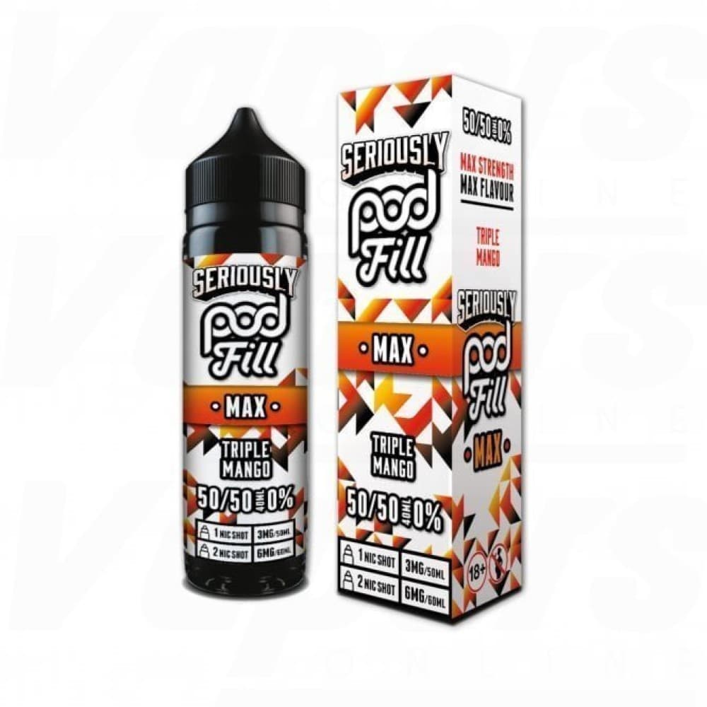  Triple Mango Seriously Pod Fill Max 50ml E-Liquid