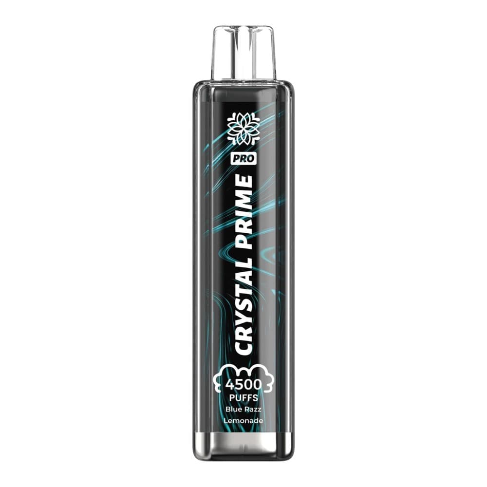  Blue Razz Lemonade Crystal Prime PRO 4500 Prefilled Vape Kit Box of 10