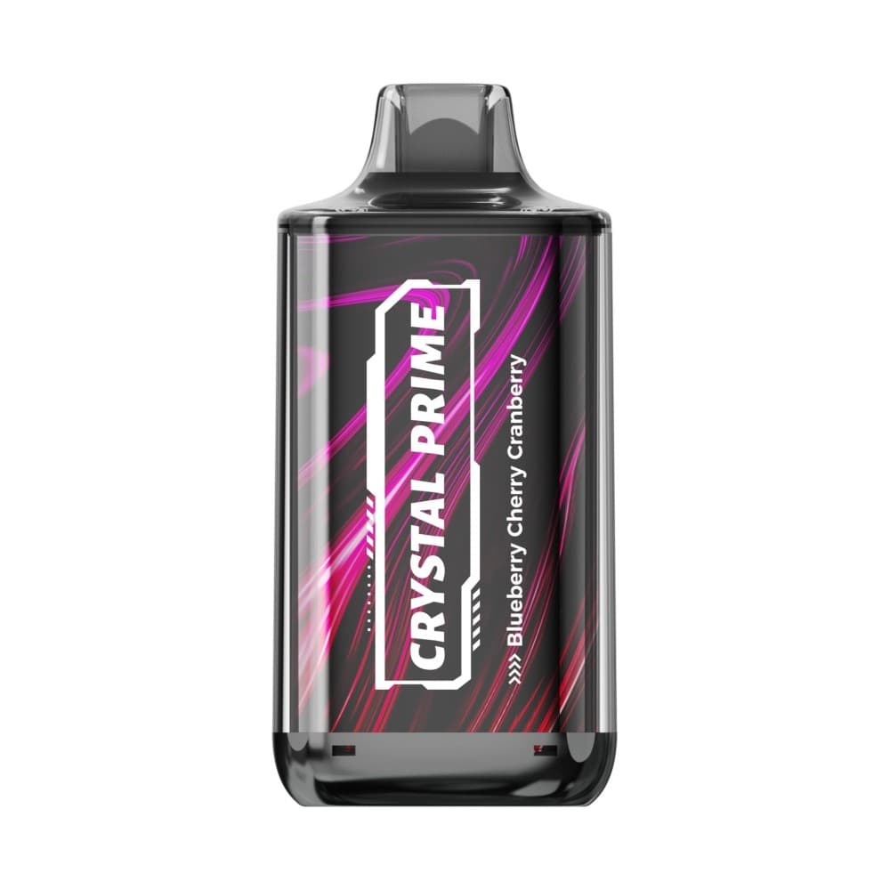  Blueberry Cherry Cranberry Crystal Prime Deluxe 18000 Prefilled Vape Kit Box of 10